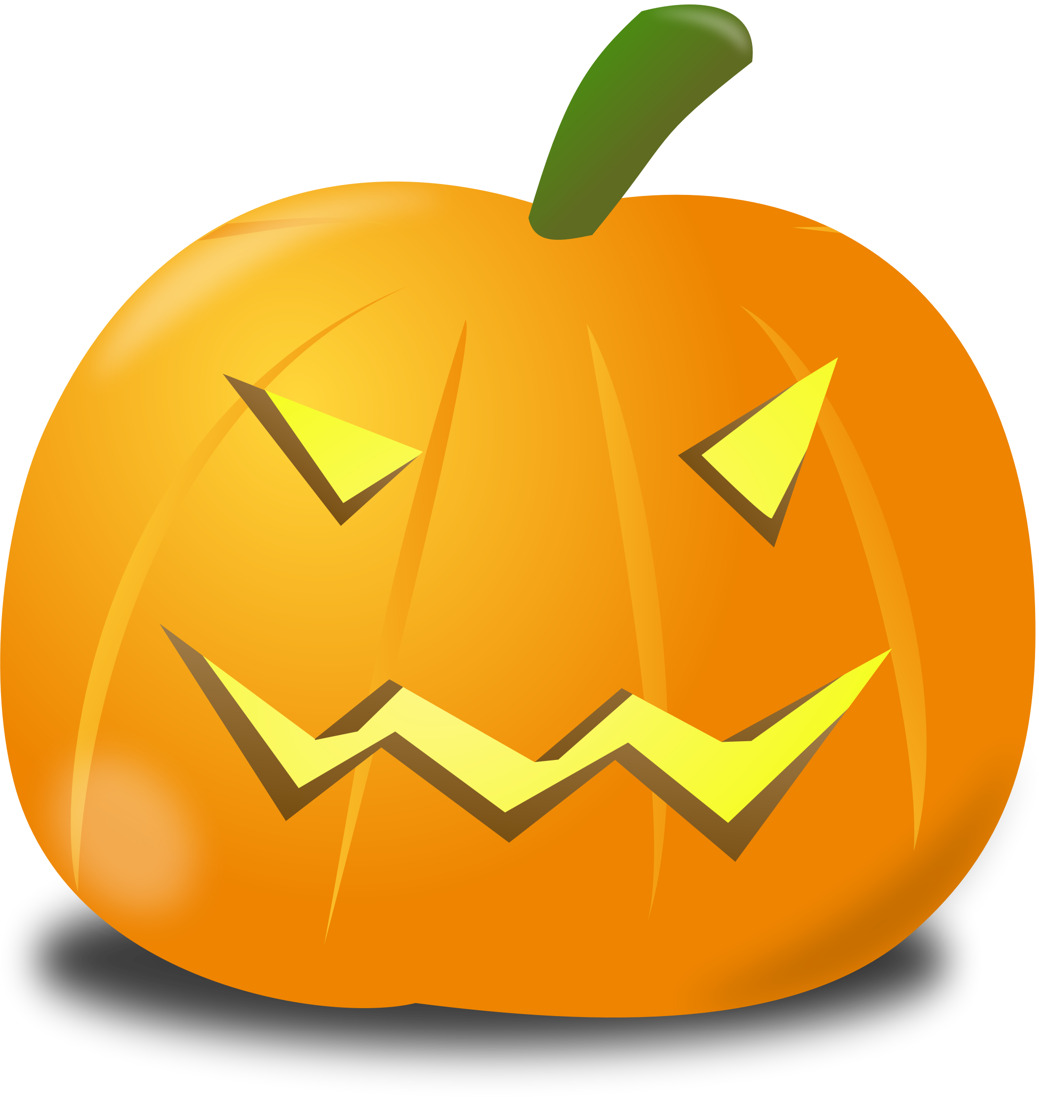 Evil pumpkin clipart