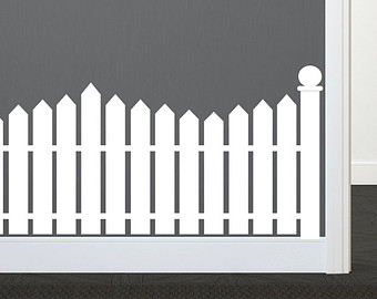 Picket fence gate clipart