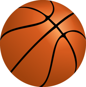 Basketball on fire clipart
