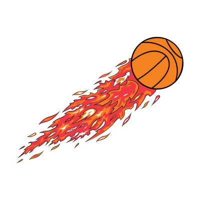 Basketball On Fire Clip Art 85286
