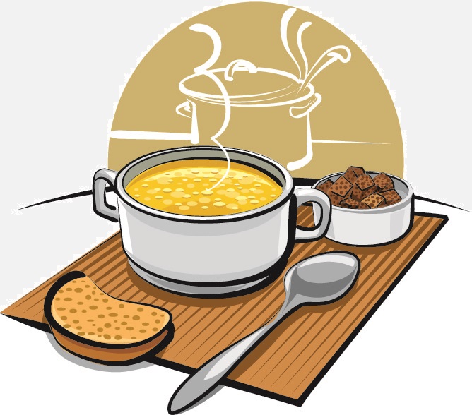 soup and bread clipart - Clip Art Library