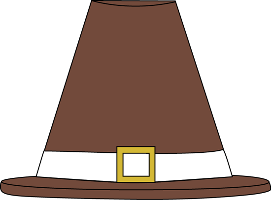 Brown Pilgrim Hat Clip Art