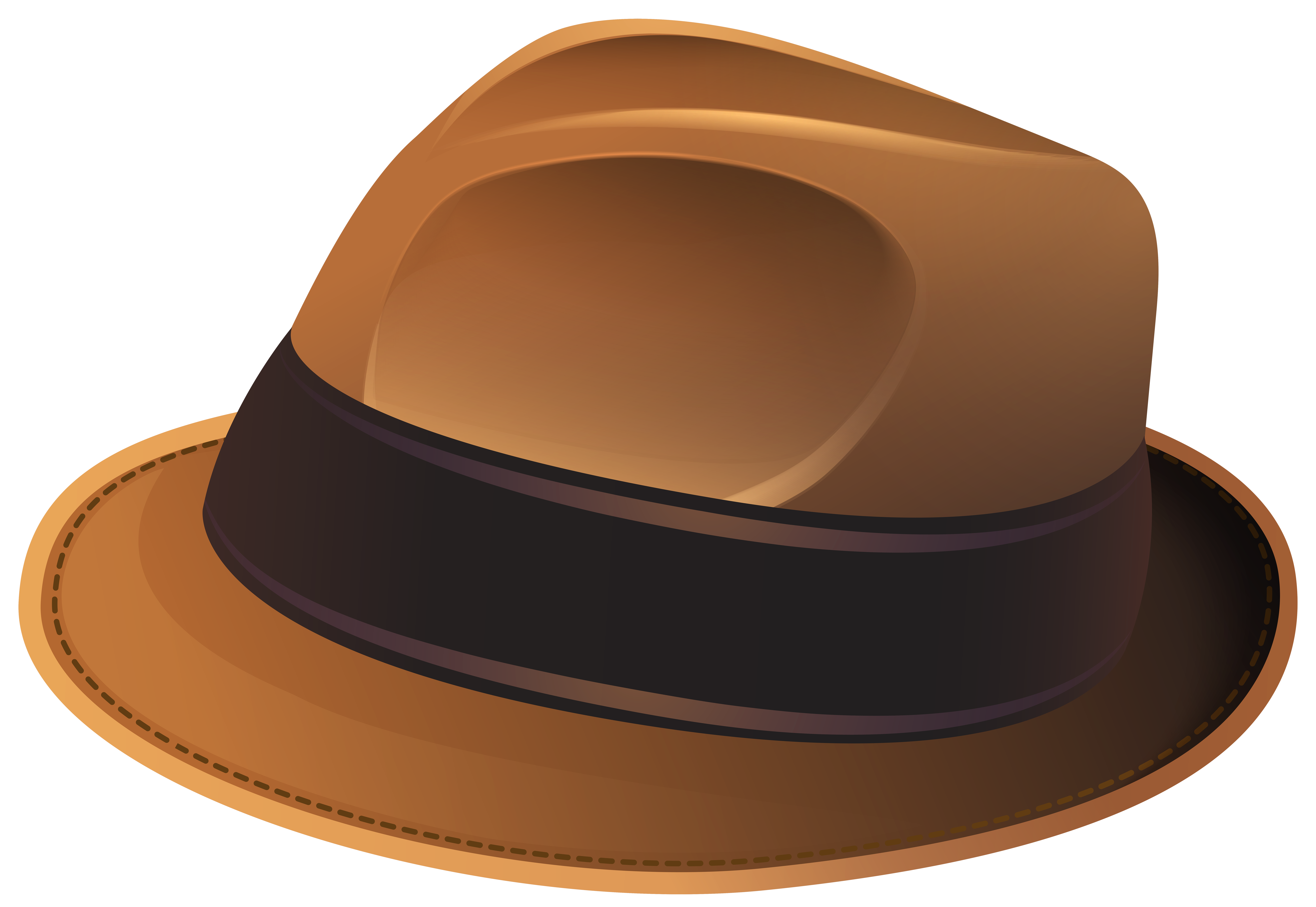 Brown Hat Transparent PNG Clip Art Image