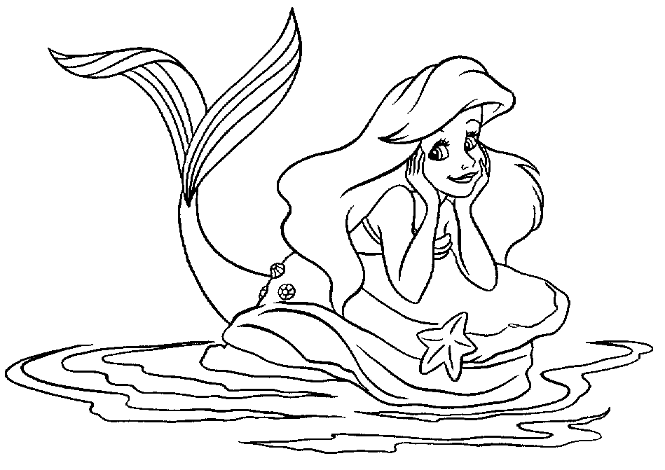 little mermaid clip art