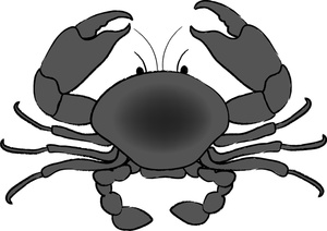 Blue Crab Clipart Black And White