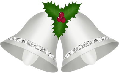 Transparent Christmas Silver Bells with Mistletoe Clipart?m=1380232800