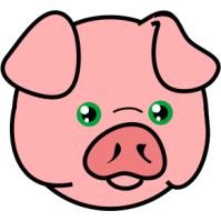 Pig Head Outline Clip Art