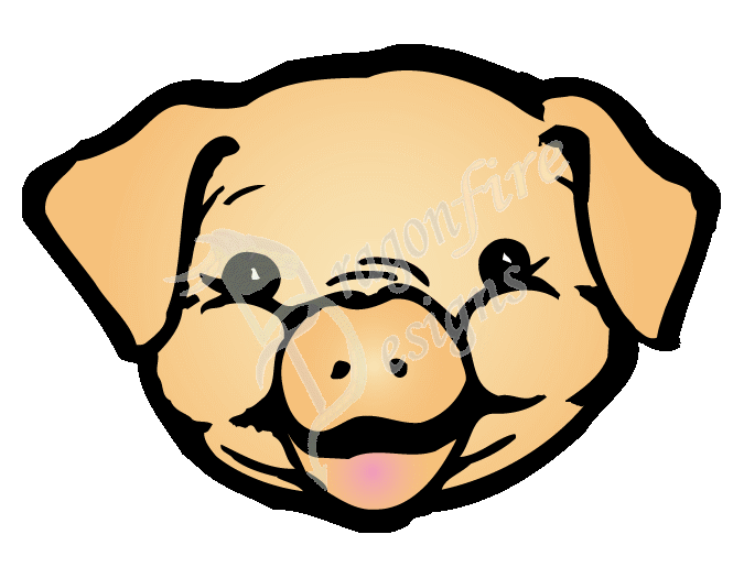 Clipart pigs face