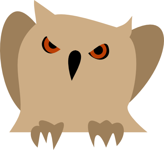cartoon short eared owl drawing - Clip Art Library
