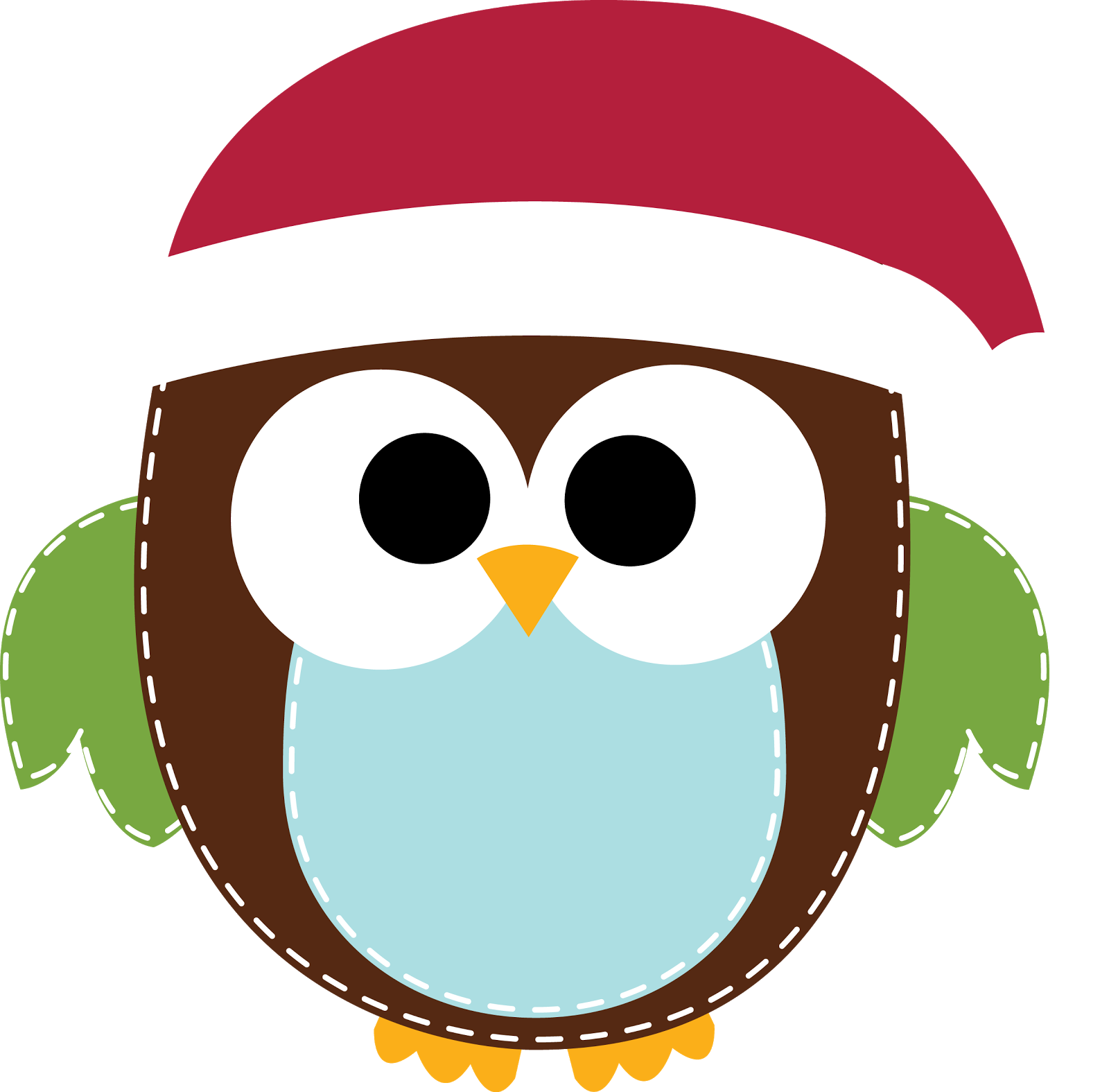 Happy Holidays Owl Clipart
