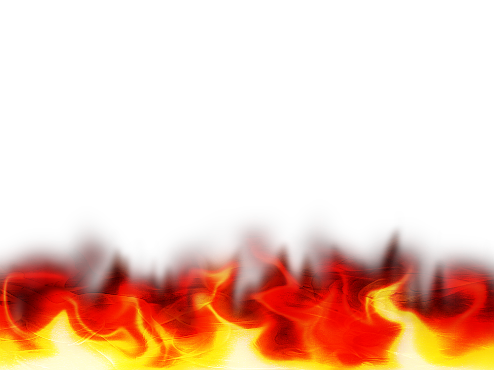 Simple Flames Border Transparent Background