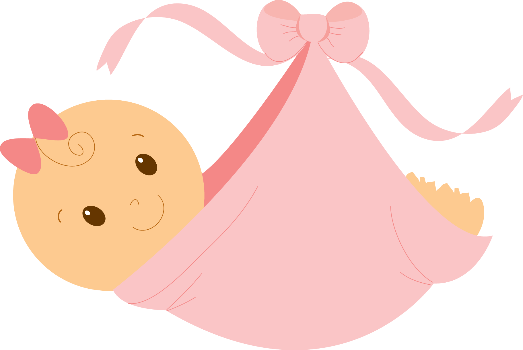 Transparent baby girl clipart