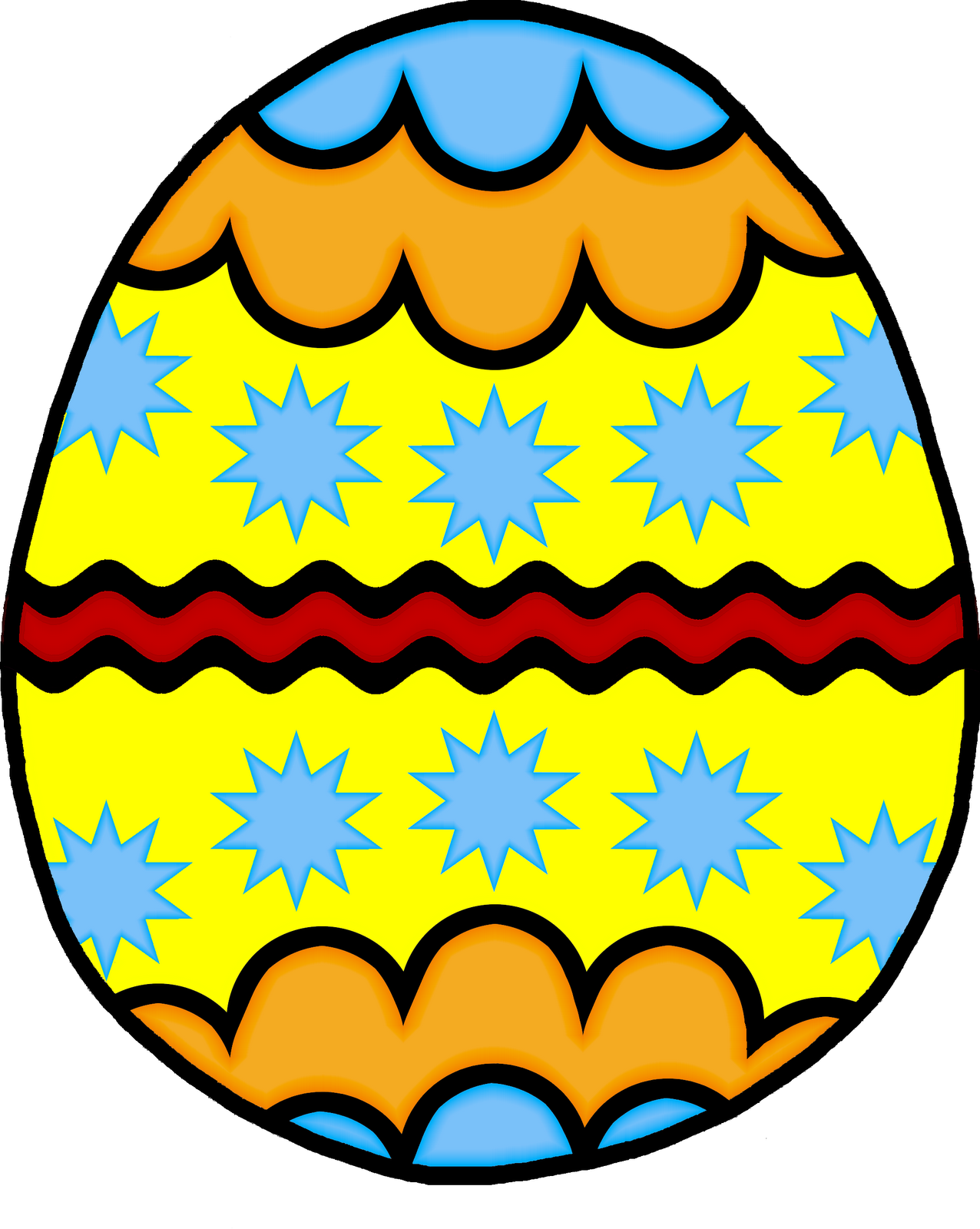 Dotty Cartoon Easter Eggs