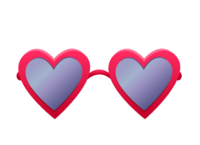 Heart Glasses Clipart