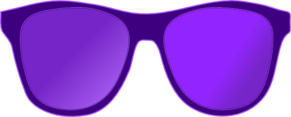 Purple Sunglasses Front Clip Art at Clker