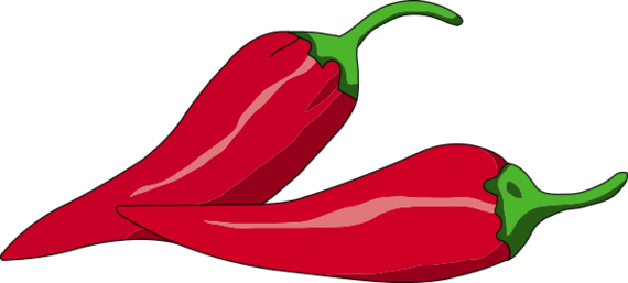 Chili Pepper Border Clipart