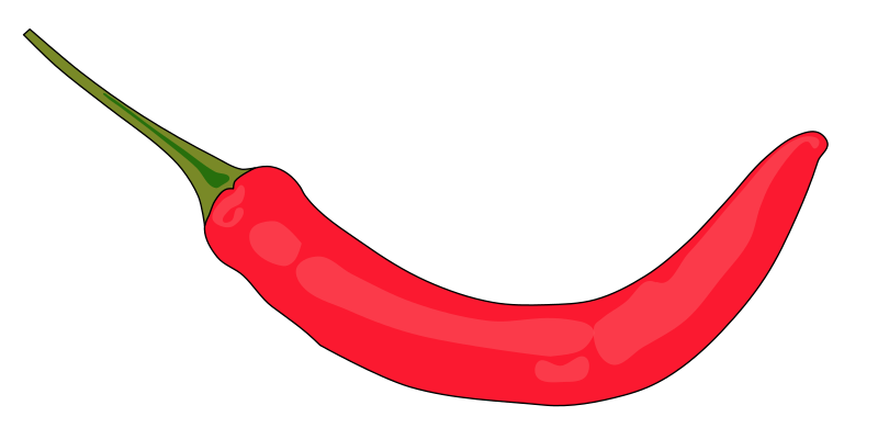 Chili pepper border clipart
