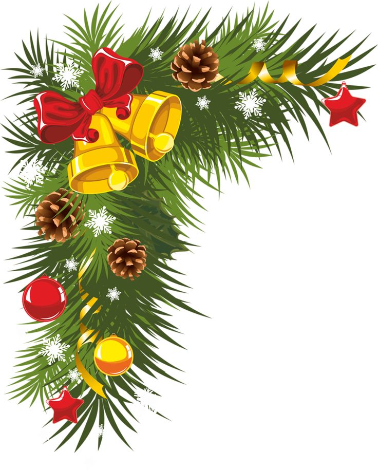 christmas corner borders clip art