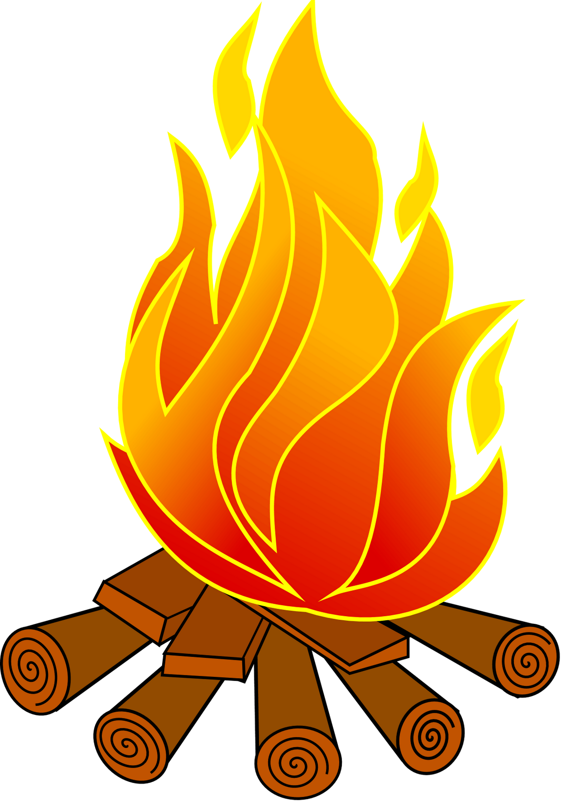 Campfire clipart background