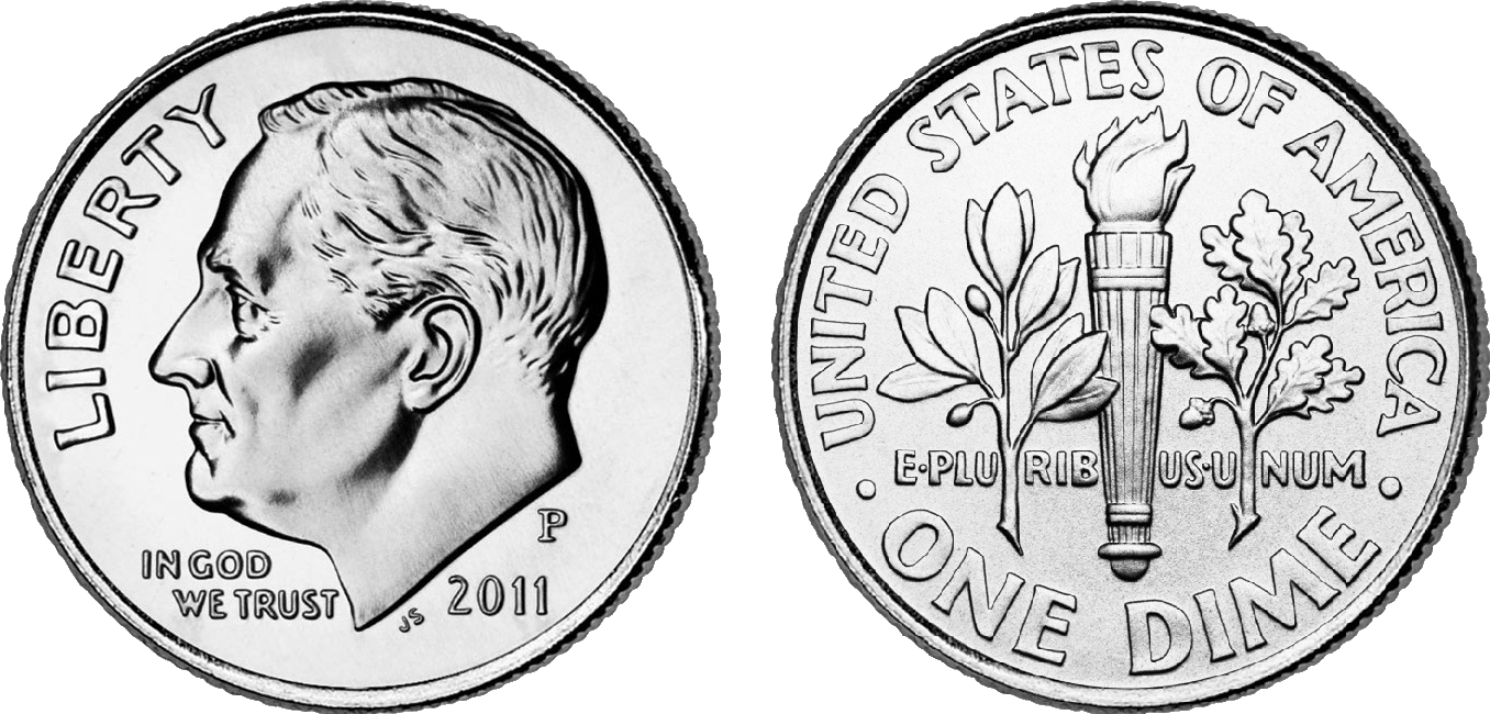 Penny front and back clipart