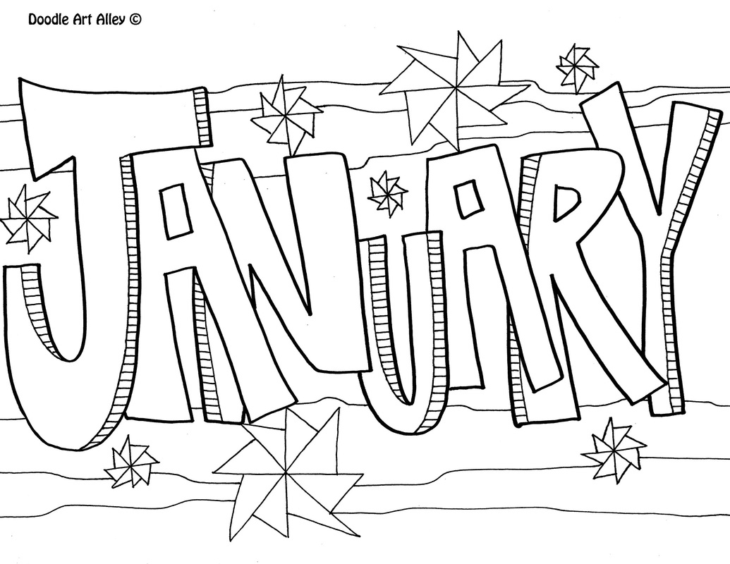 Free January Clipart Black And White, Download Free January Clipart