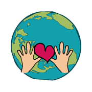 clip art king martin luther day globe hands heart