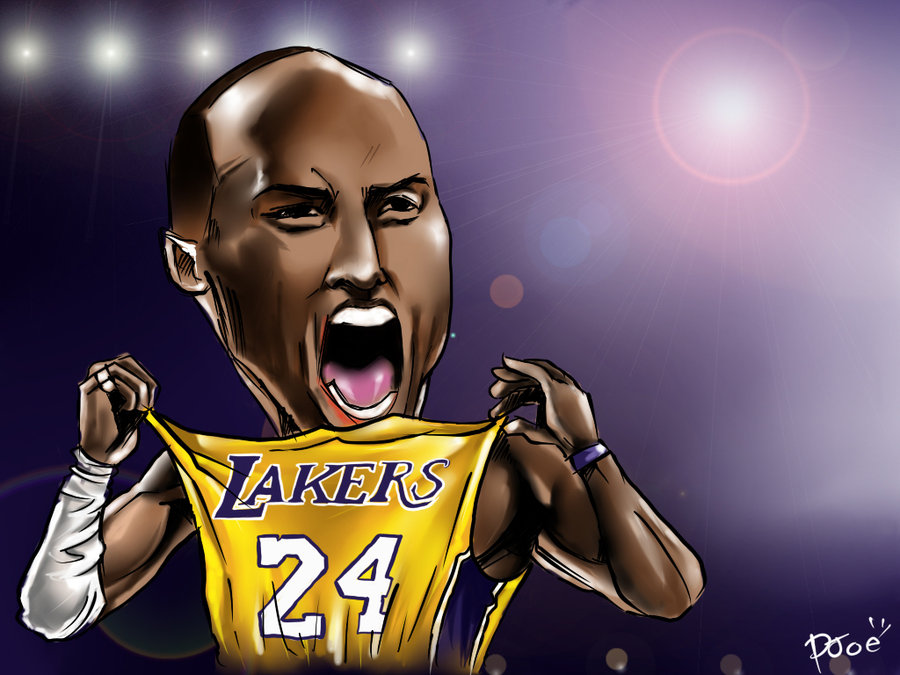 Kobe bryant black mamba clipart