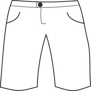 Clip Art Black And White Short Pants Clipart 