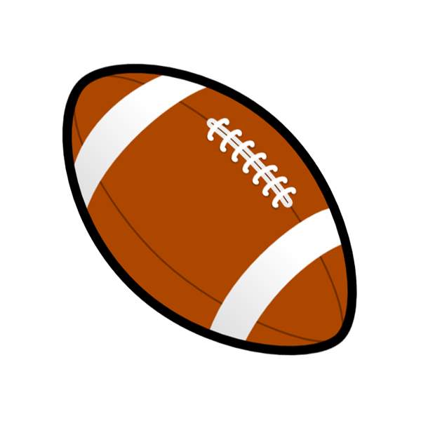 Football clip art with transparent background 2
