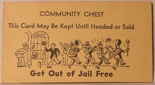 Chance Get Out Of Jail Free Card Template Clip Art Library