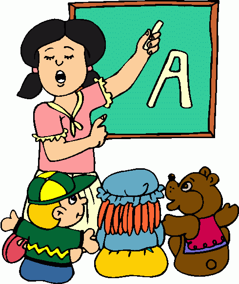 Students in Classroom Clip Art