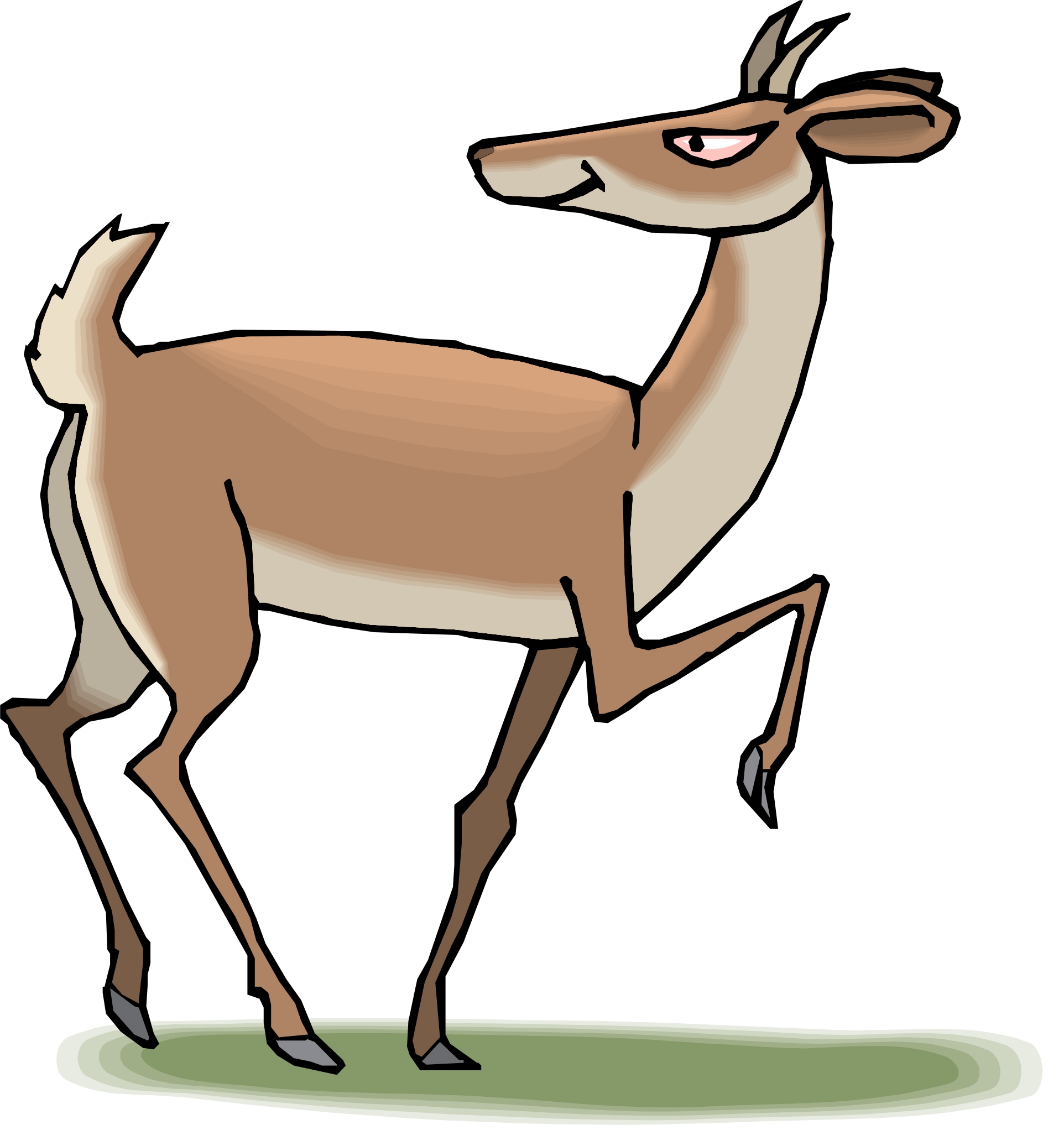 Clip Arts Related To : caribou png. view all Walking Deer Cliparts). 