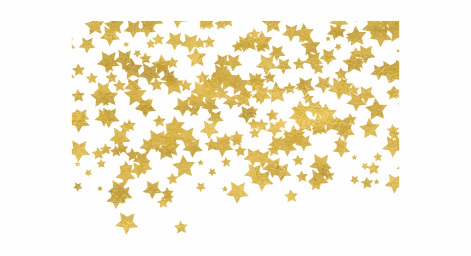 Star And Psd File Transparent Gold Confetti Png