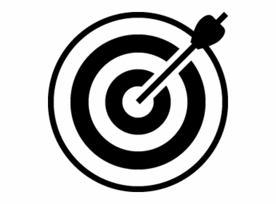 archery target clipart black and white
