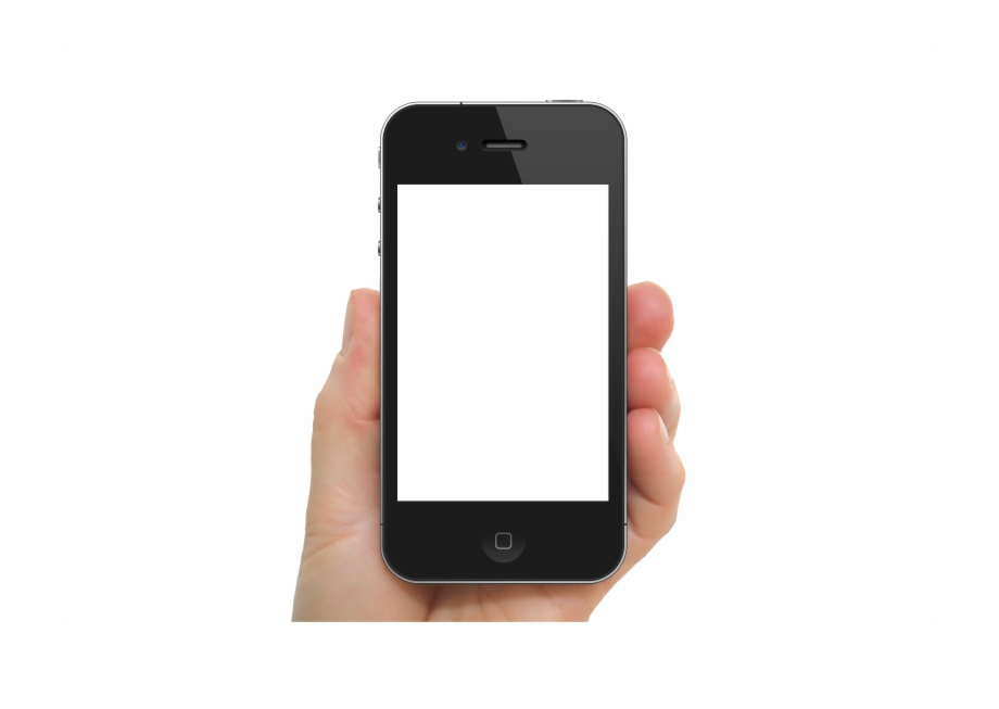 Black Iphone In Hand Transparent Png Image Love