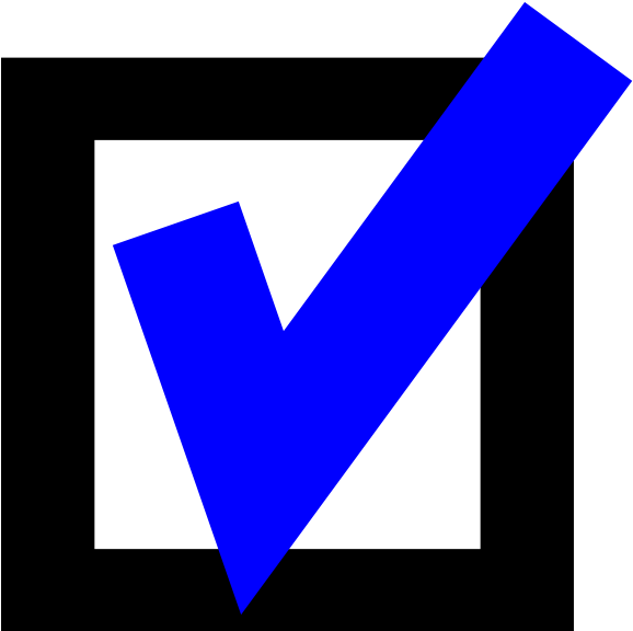 Blue Checkmark With Box Svg Clip Arts 588