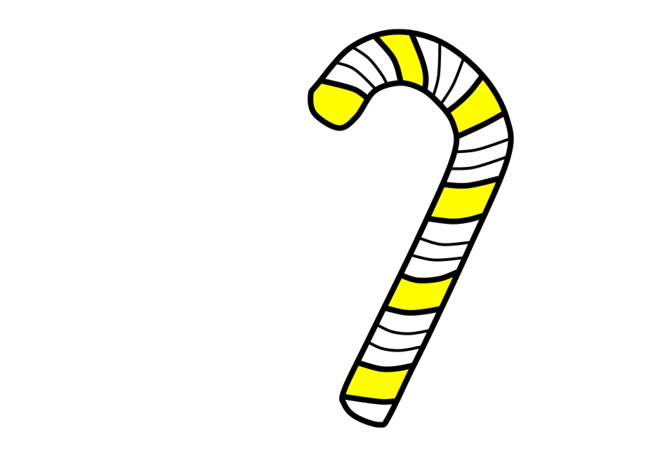 Candy Cane Stripes Yellow White Png Candy Cane