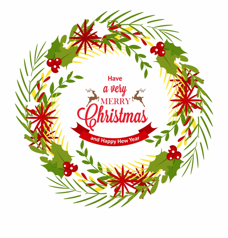 merry christmas wreath png
