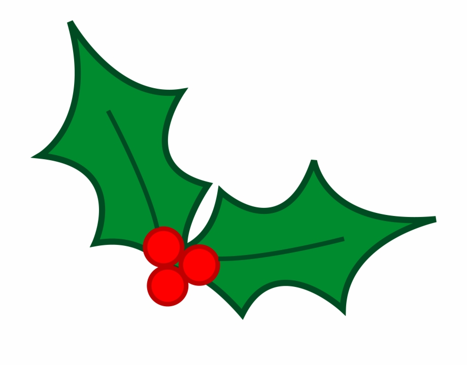 Mistletoe Clipart Holly Sprig Christmas Clipart