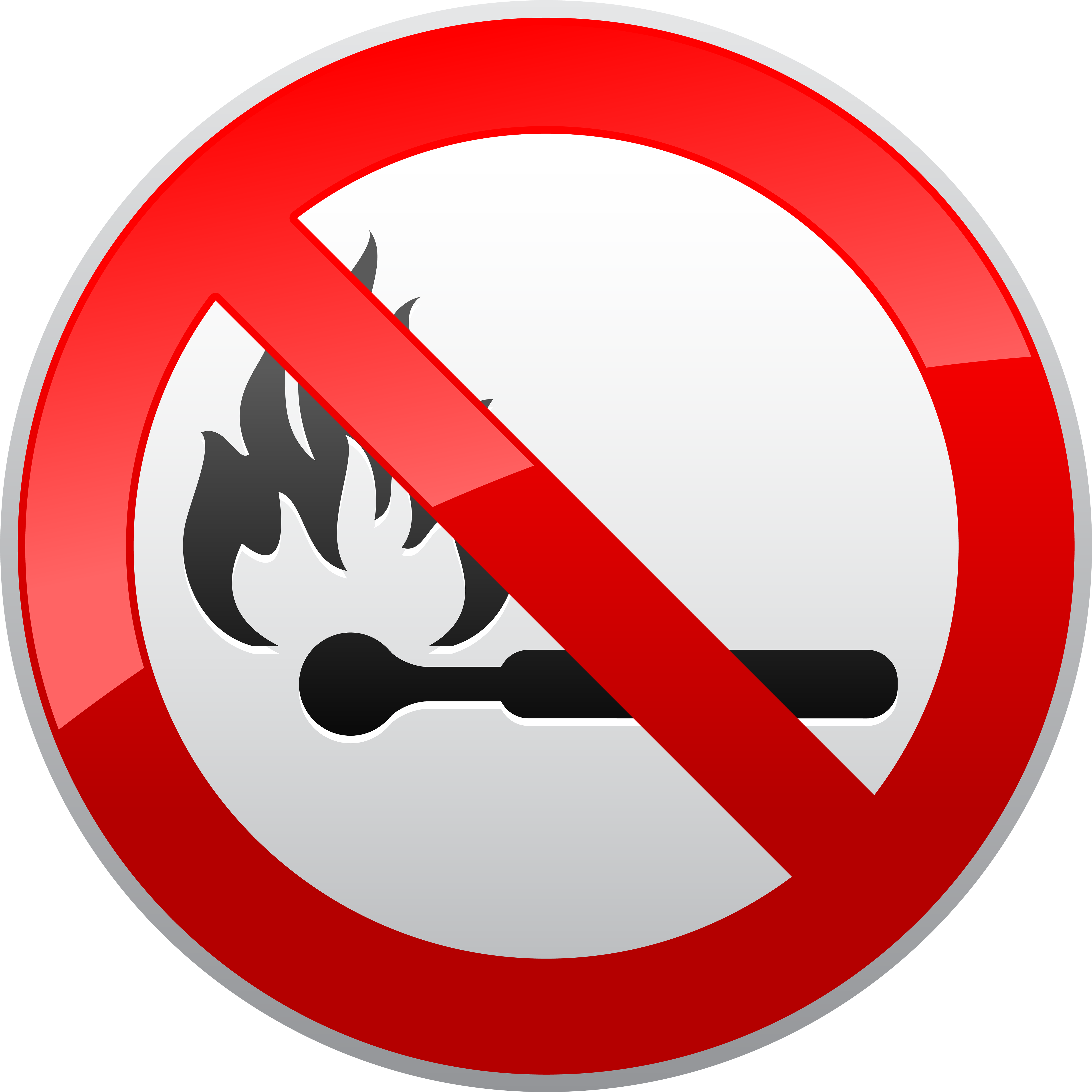 No Naked Flames Prohibition Sign Png Clipart No