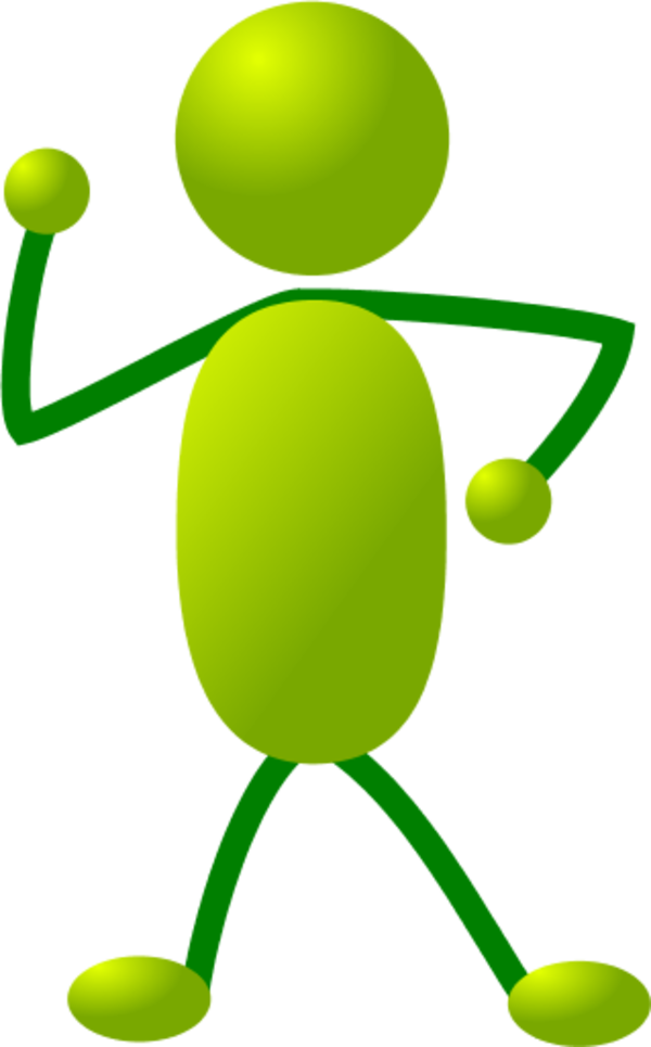 Green Stick People Dancing Clipart Stick People Clip