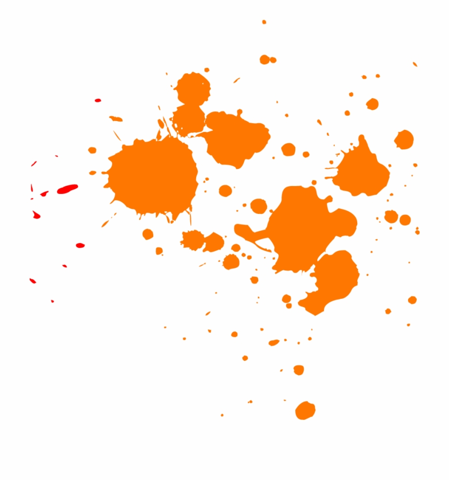 orange paint splash png
