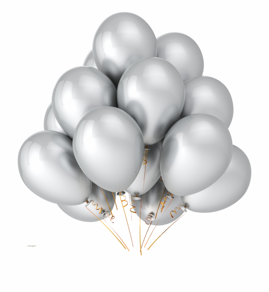 Balloon Png595 Silver Balloons Transparent Background
