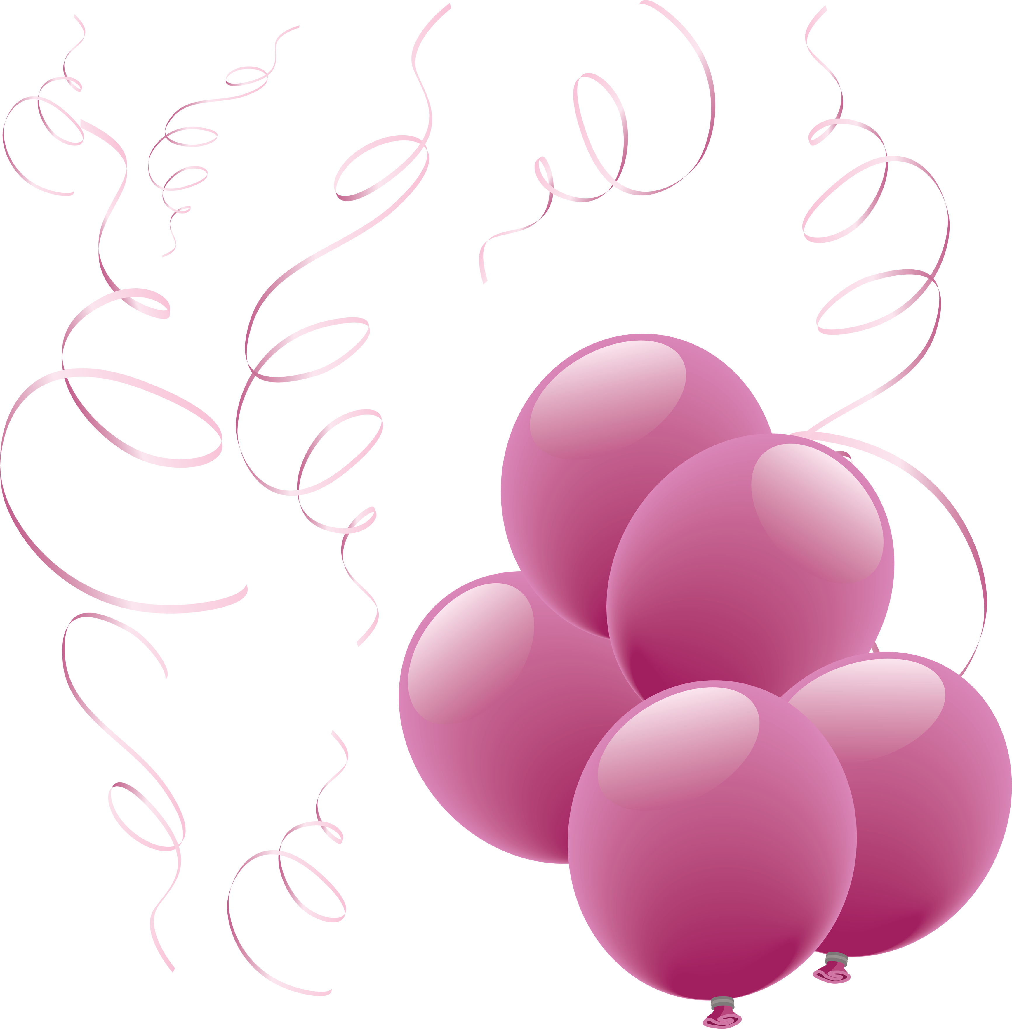 Purple Balloons Png Image Pink Balloons Png Transparent