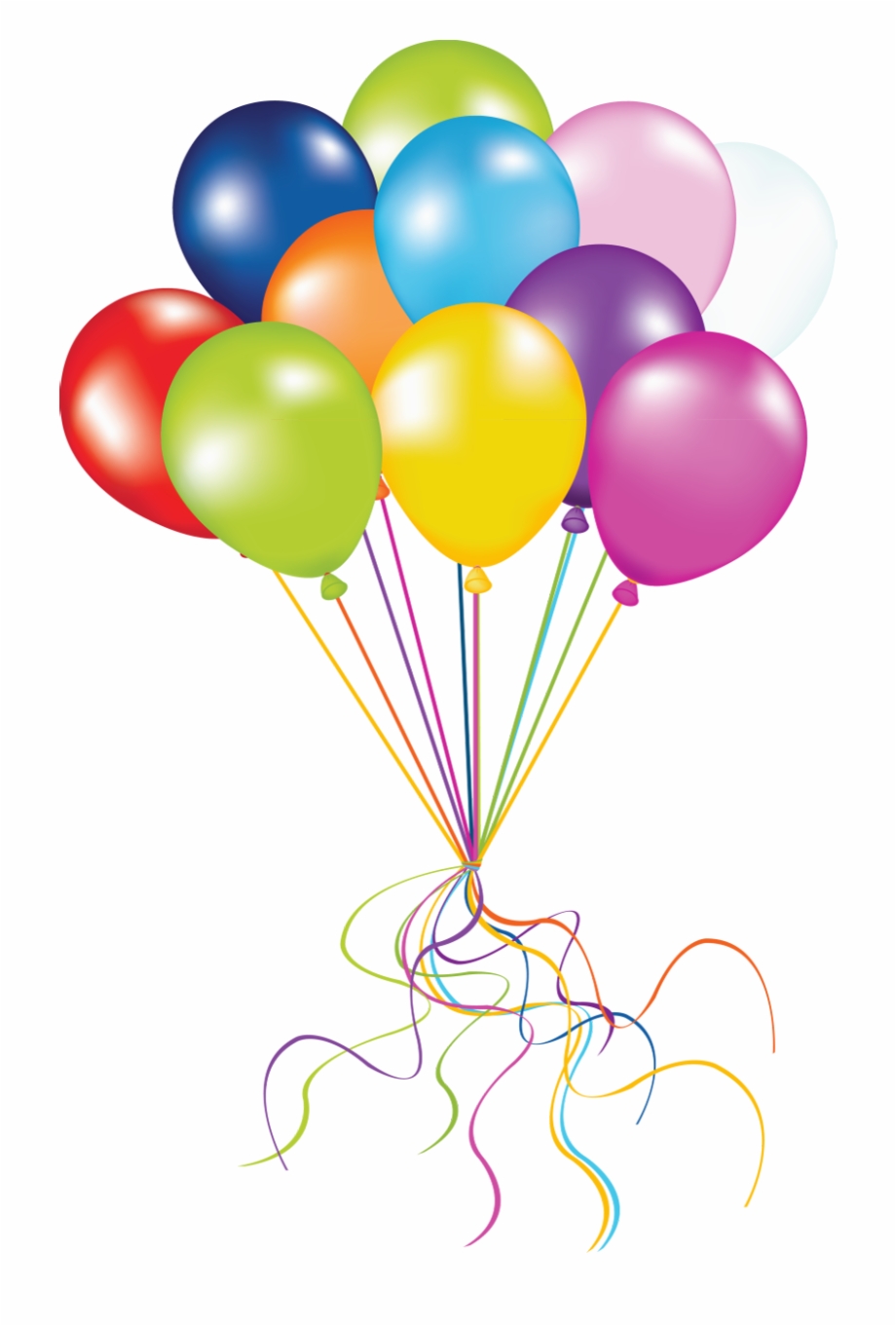Free Birthday Balloons Transparent Background, Download Free Birthday