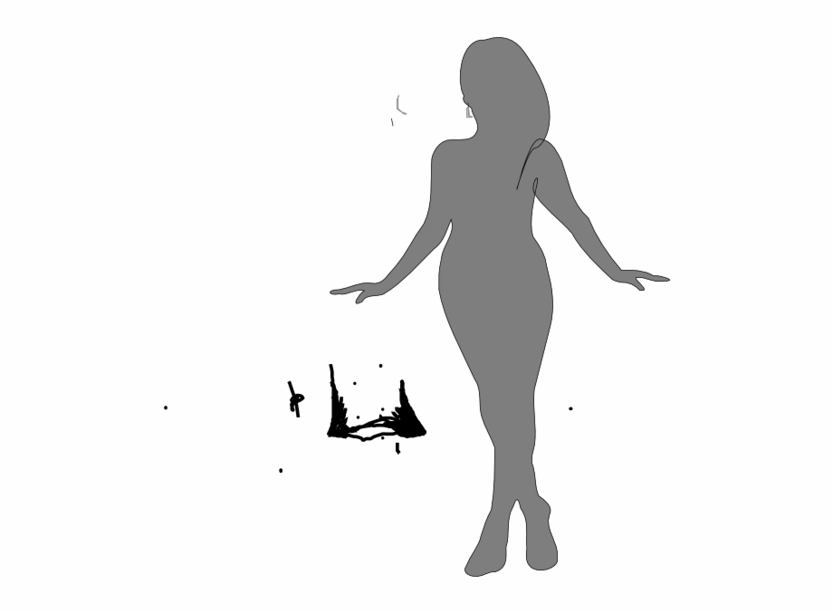 Full Body Black Woman Silhouette Png Download Curvy