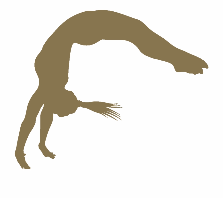 Free Download Gymnastics Flip Silhouette Clipart Artistic Back