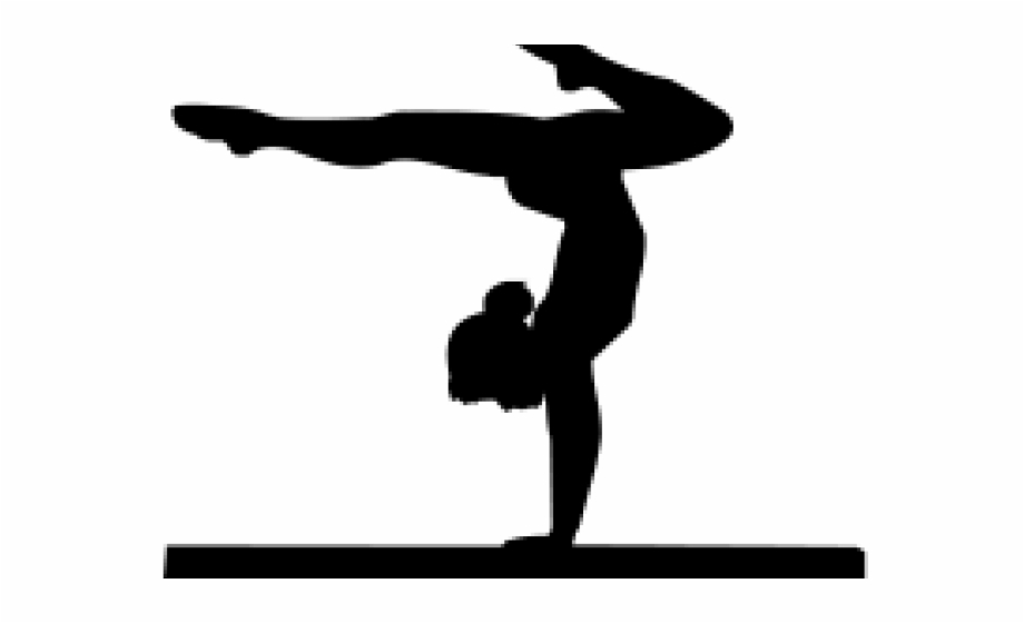 silhouette gymnast clipart
