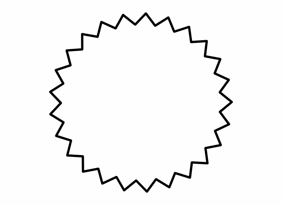 Original Png Clip Art File Starburst Outline Black