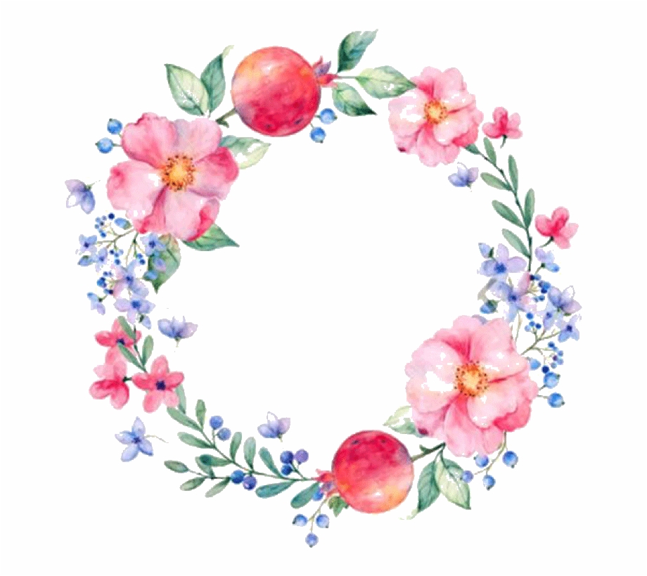 Hand Painted Flower Design Watercolor Png Flowers Background
